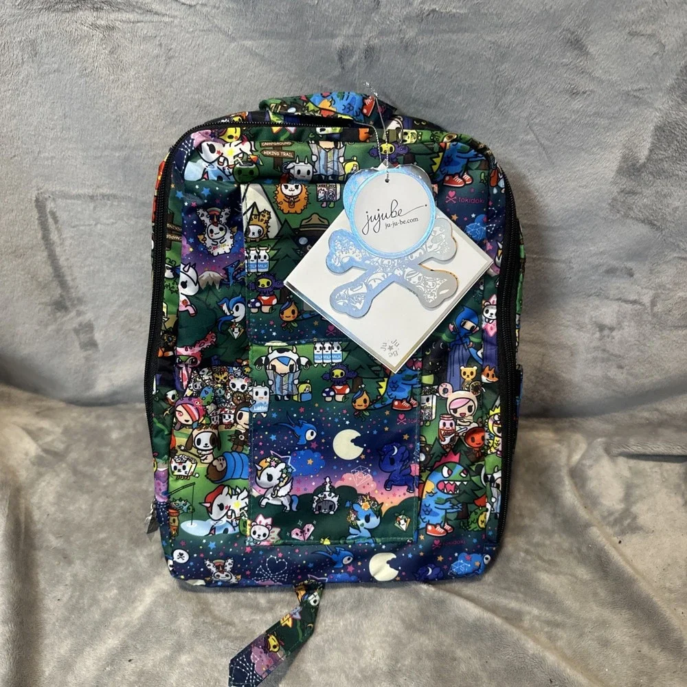 JuJuBe Mini Be Right Back Diaper Small Backpack - Camp Toki TOKIDOKI Collectible